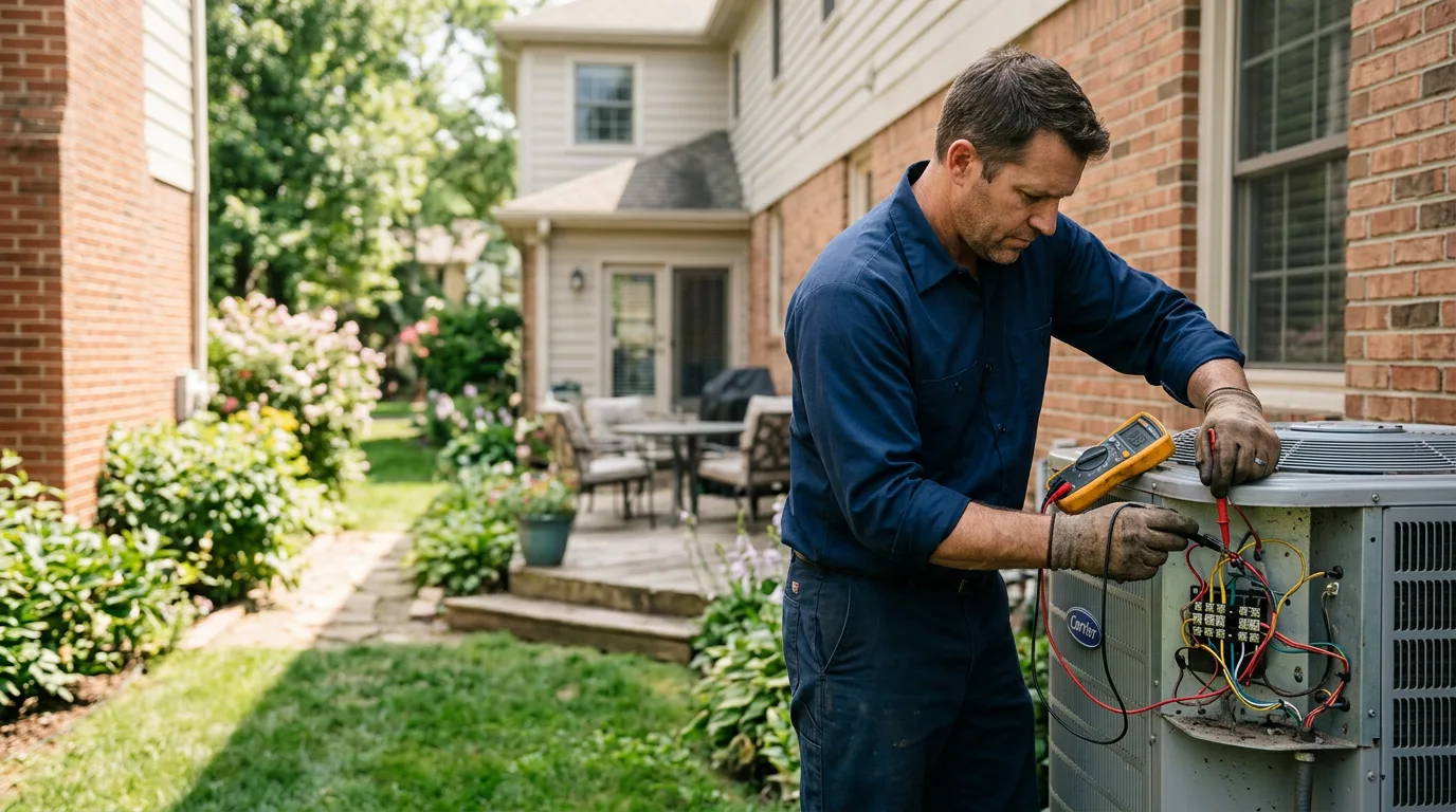 HVAC technician working near Gabriels, NY